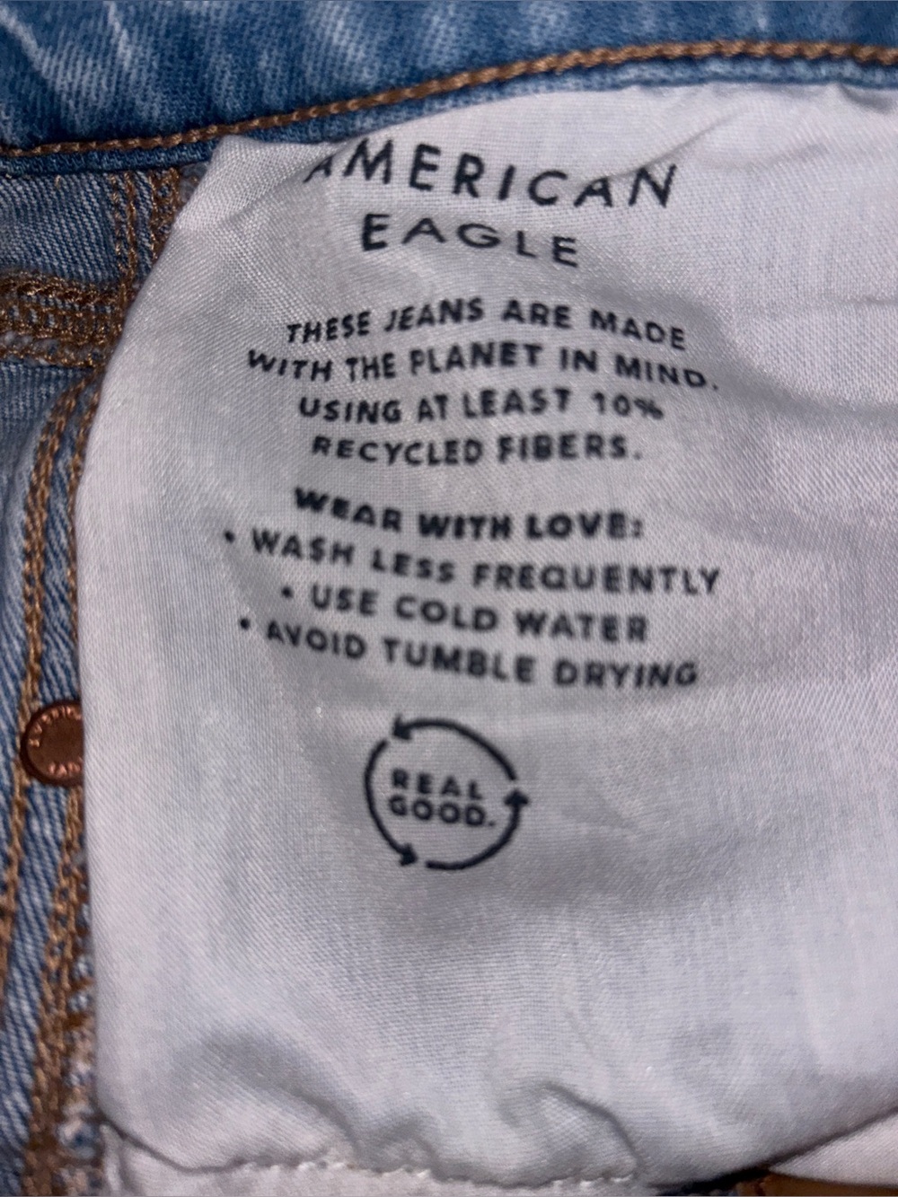 American Eagle Striged Low-Rise Baggy Flare Jeans Women 16L NEW Drape Stretch - Picture 7 of 11